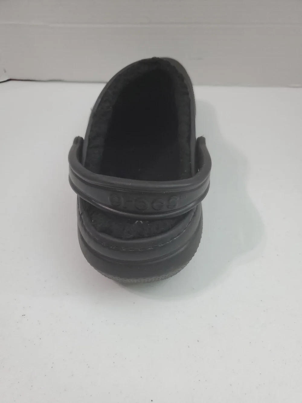 CROCS Men's 9 Womens 11 Classic Lined Clog - Black On Black